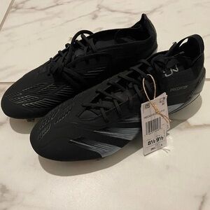 Adidas Predator Elite FT FG, Black Pack, US Size US8.5, IE1810 Damage Box